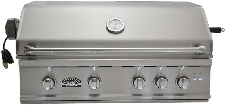 Deluxe Gourmet Drop-In Grill Natural Gas, Silver