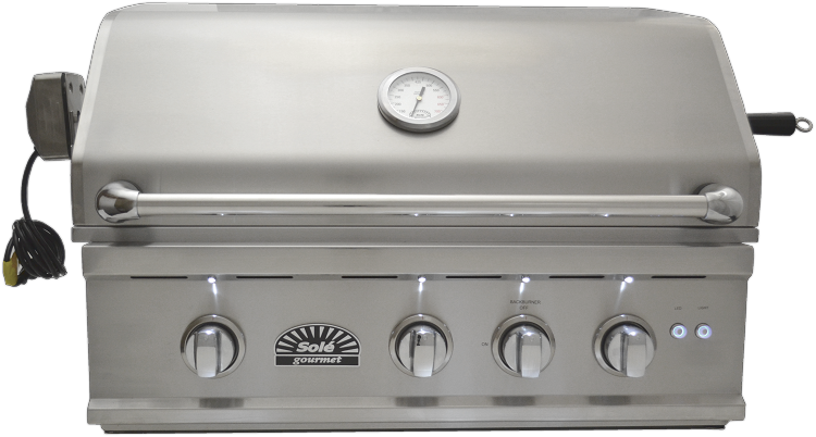 Deluxe Gourmet Drop-In Grill Natural Gas, Silver