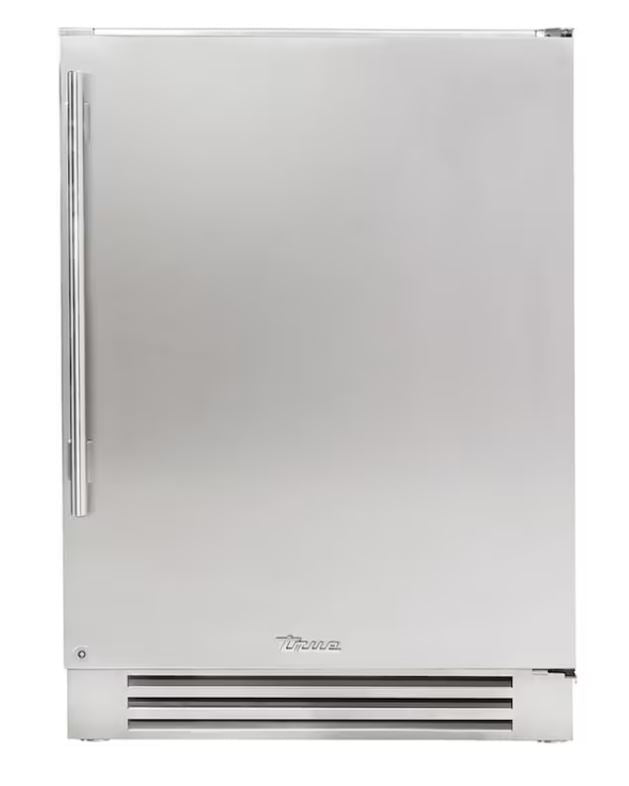 True 24 Inch 5.6 Cu. Ft. Refrigerator - Stainless Steel - Hinge Right