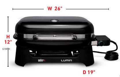 Weber Lumin Electric Grill - Black