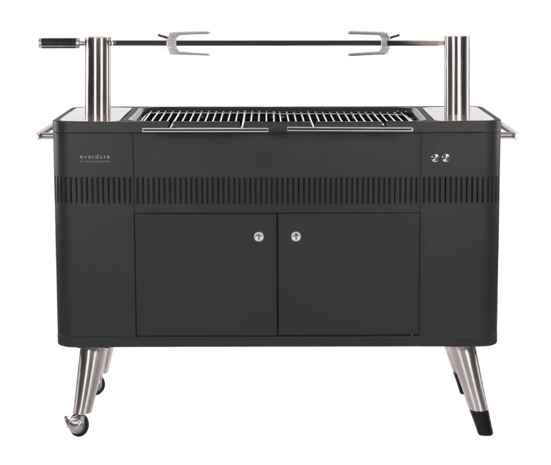 Everdure HUB I Charcoal Grill W/ Rotisserie and Electronic Ignition