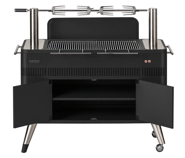 Everdure HUB I Charcoal Grill W/ Rotisserie and Electronic Ignition