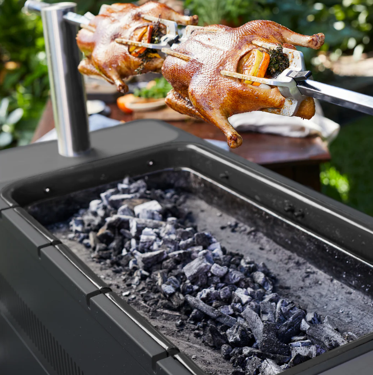 Everdure HUB I Charcoal Grill W/ Rotisserie and Electronic Ignition