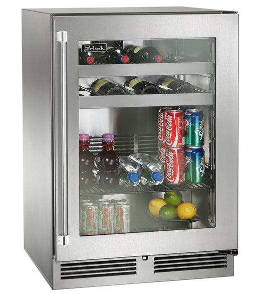 Perlick 24 Signature Series Glass Door Beverage Center