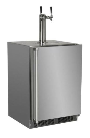 Marvel 24 Inch Outdoor Twin Tap Built In Beer Dispenser